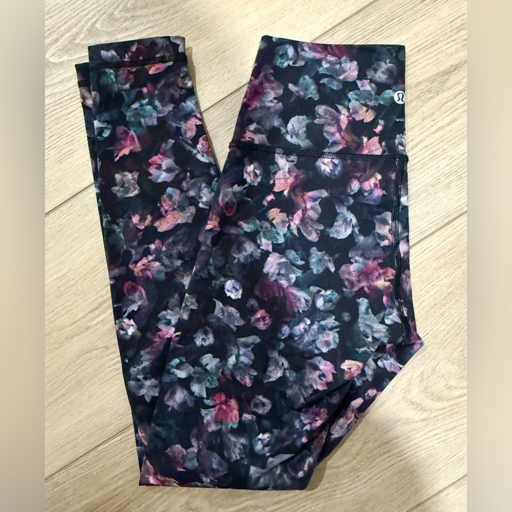 Lululemon Wunder Under High-Rise Tight 28” Full on Luxtreme Floral Multi Size 6